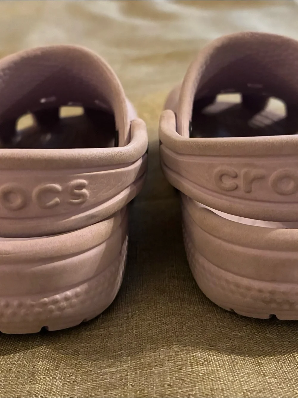 CROCS Classic Clogs Toddler Size 8 Girls Lavender Purple Heel Strap Slip-On
